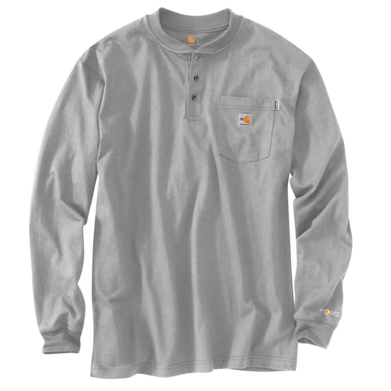 Carhartt Flame-Resistant Carhartt Force® Cotton Long-Sleeve Henley - Image 2