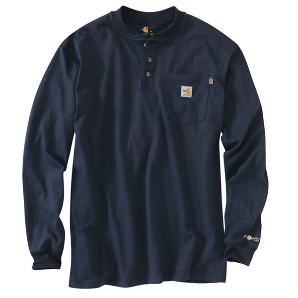 Carhartt Flame-Resistant Carhartt Force® Cotton Long-Sleeve Henley - Image 4