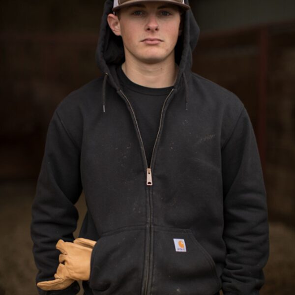 Carhartt Rain Defender® Loose Fit Heavyweight Full-Zip Sweatshirt - Image 2