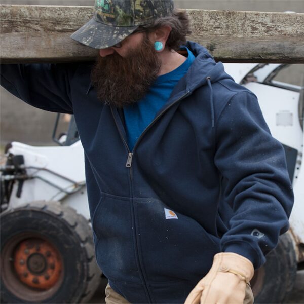 Carhartt Rain Defender® Loose Fit Heavyweight Full-Zip Sweatshirt - Image 8