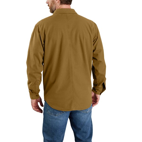 Carhartt Rugged Flex® Relaxed Fit Canvas Fleece-Lined Shirt Jacket - Image 6