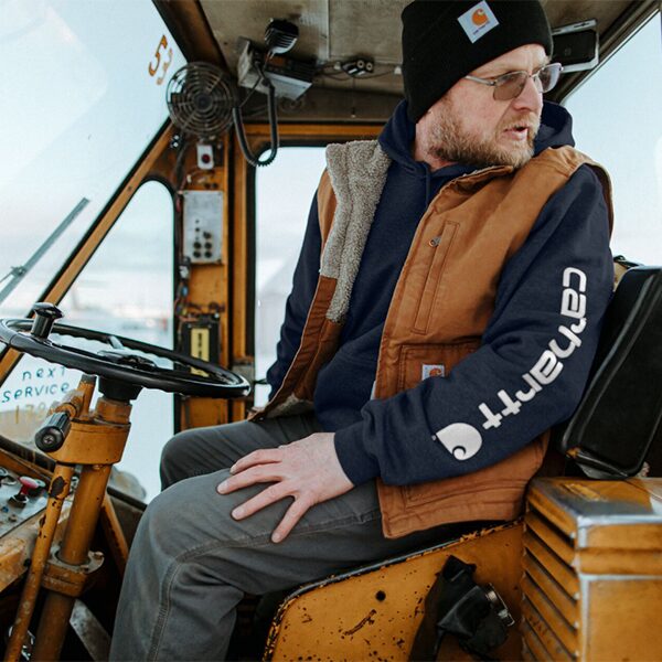 Carhartt Loose Fit Midweight Logo Sleeve Graphic Hoodie - Image 7