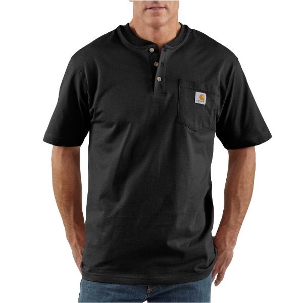 Carhartt Loose Fit Heavyweight Short-Sleeve Pocket Henley T-Shirt - Image 2