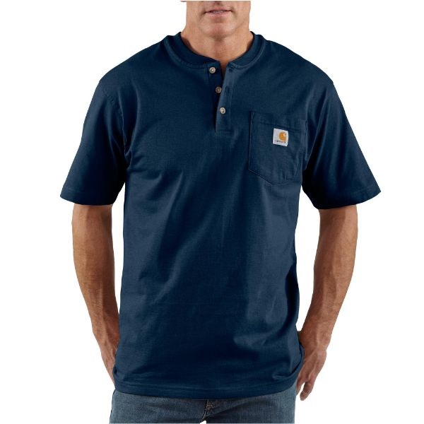 Carhartt Loose Fit Heavyweight Short-Sleeve Pocket Henley T-Shirt - Image 4