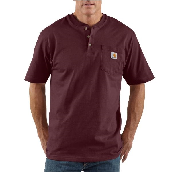Carhartt Loose Fit Heavyweight Short-Sleeve Pocket Henley T-Shirt - Image 5