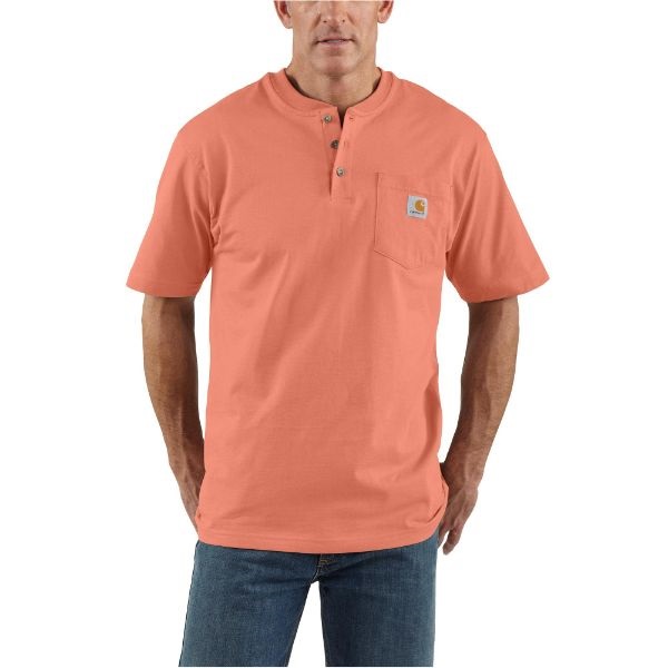 Carhartt Loose Fit Heavyweight Short-Sleeve Pocket Henley T-Shirt - Image 6