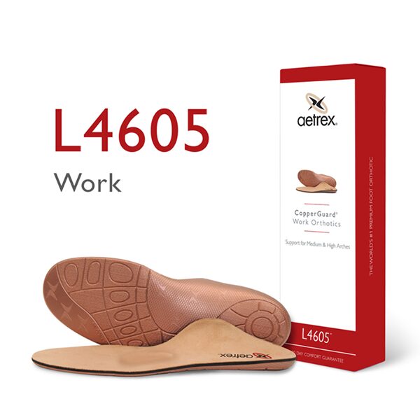 Aetrex Mens Work Boot Orthotics W/ Metatarsal Support - Image 5