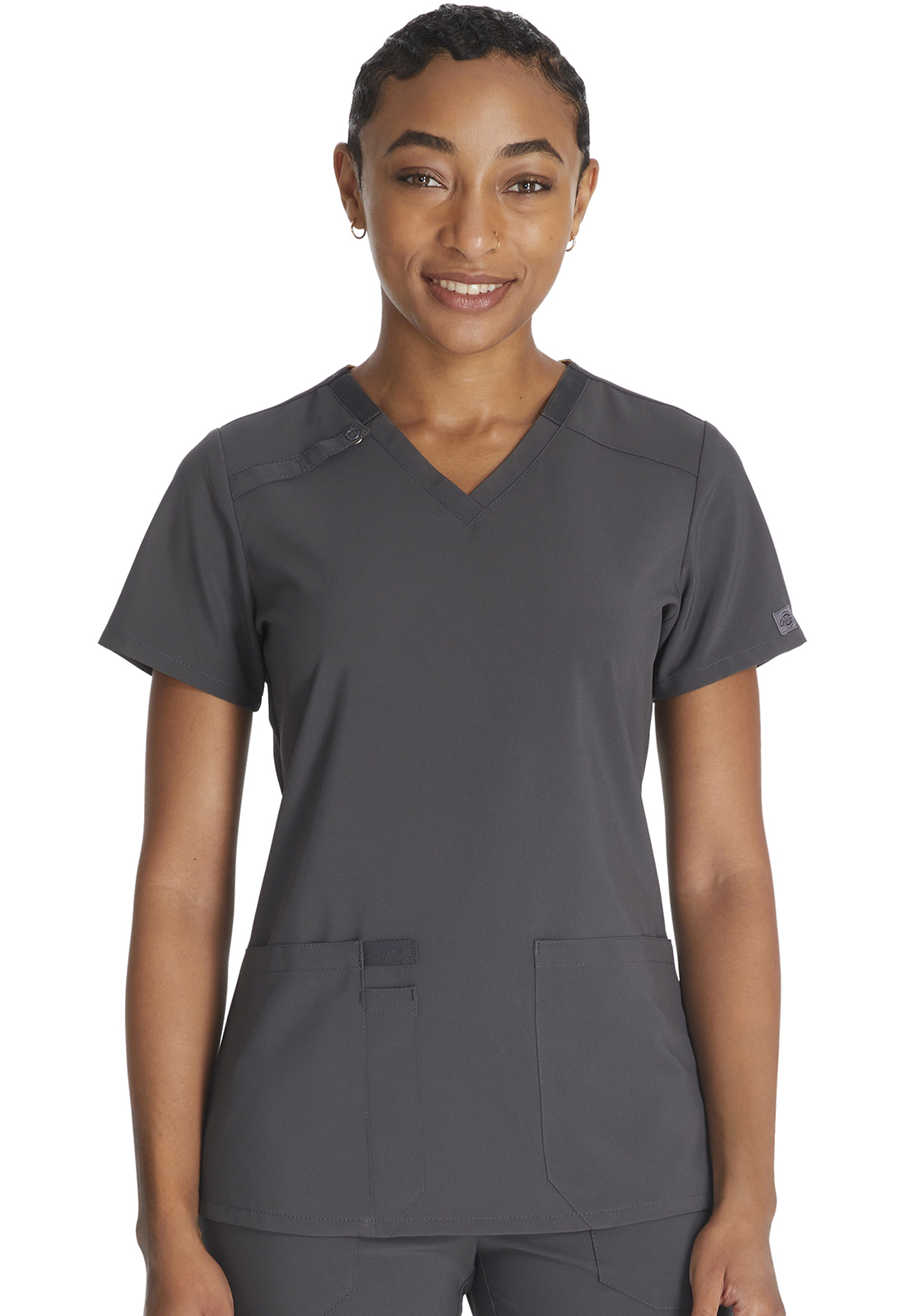 Dickies Women's V-Neck Solid Scrub Top - Image 3