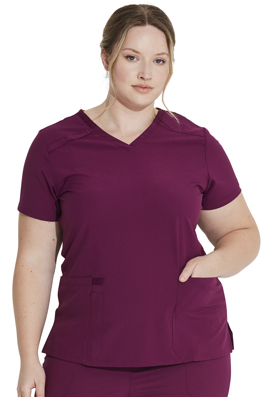 Dickies Women's V-Neck Solid Scrub Top - Image 4