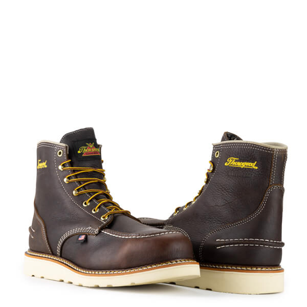 Thorogood 1957 Series Waterproof 6" Briar Pitstop Moc Toe Maxwear Wedge - Image 3
