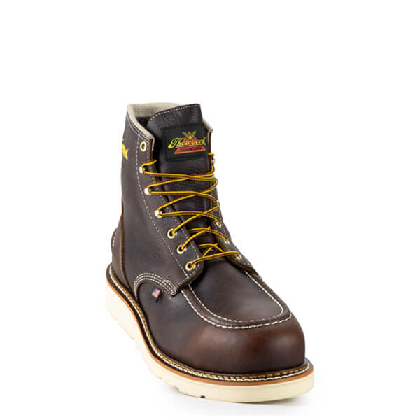 Thorogood 1957 Series Waterproof 6" Briar Pitstop Moc Toe Maxwear Wedge - Image 4