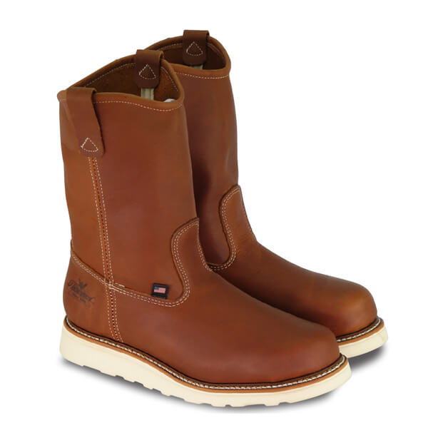 Thorogood American Heritage 11" Tobacco Pull-On Wellington MAXWear Wedge - Image 3