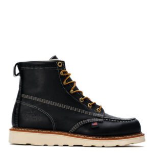 Thorogood American Heritage 6" Black Moc Toe MAXWear Wedge
