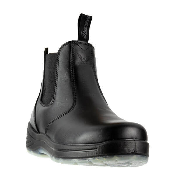 Thorogood 6" Black Quick Release Station Boot Safety Toe with Translucent Bottom - Image 2