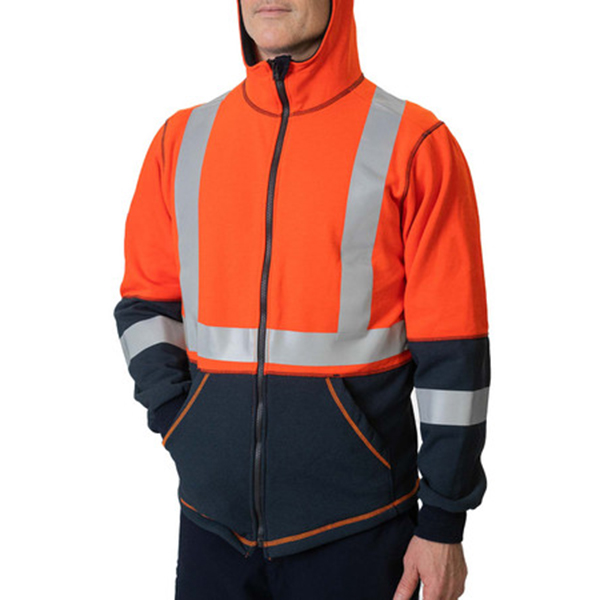 DragonWear Flame Resistant Elements Lightning Jacket (Hi-Vis Orange) - Image 2