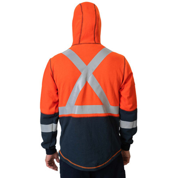 DragonWear Flame Resistant Elements Lightning Jacket (Hi-Vis Orange) - Image 3