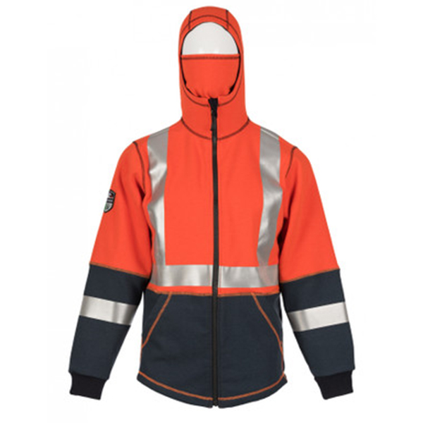 DragonWear Flame Resistant Elements Lightning Jacket (Hi-Vis Orange) - Image 4