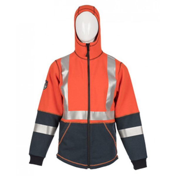 DragonWear Flame Resistant Elements Lightning Jacket (Hi-Vis Orange) - Image 5