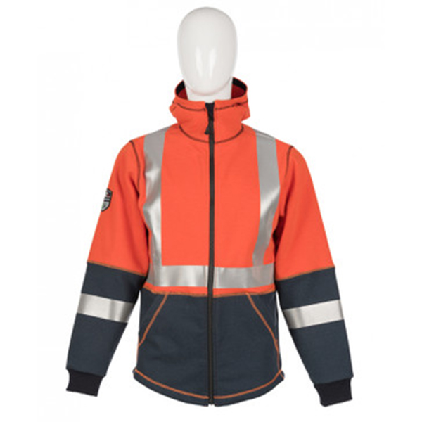 DragonWear Flame Resistant Elements Lightning Jacket (Hi-Vis Orange) - Image 6