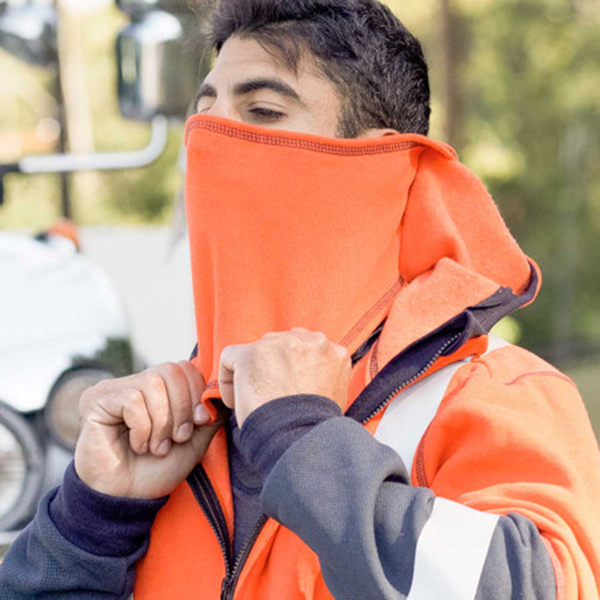 DragonWear Flame Resistant Elements Lightning Jacket (Hi-Vis Orange) - Image 9