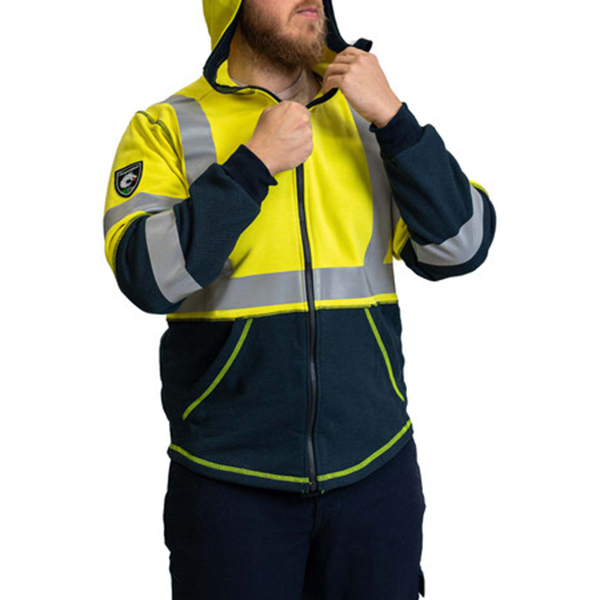 DragonWear Flame Resistant Elements Nova Jacket (Hi-Vis Yellow) - Image 2