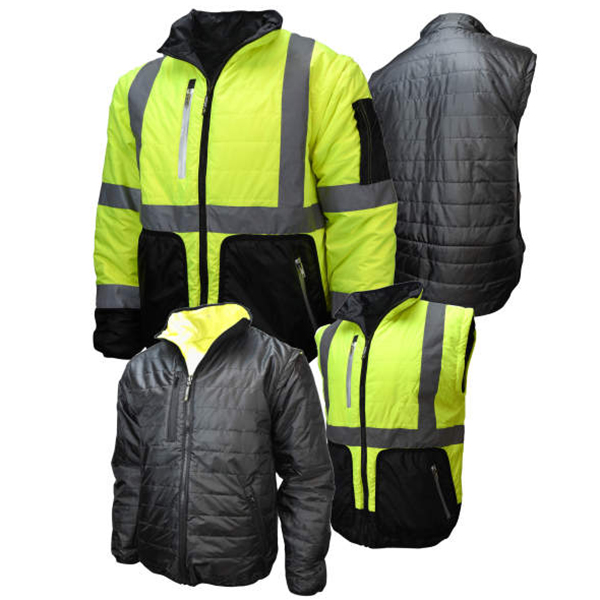Radians Quilted Reversible Jacket with Zip-Off Sleeves - Image 13