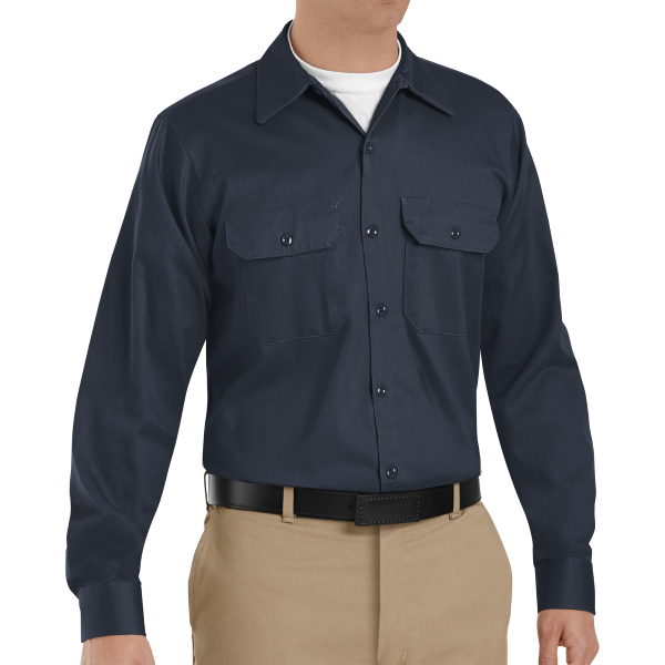 Red Kap Men's Long Sleeve Deluxe Heavyweight Cotton Shirt