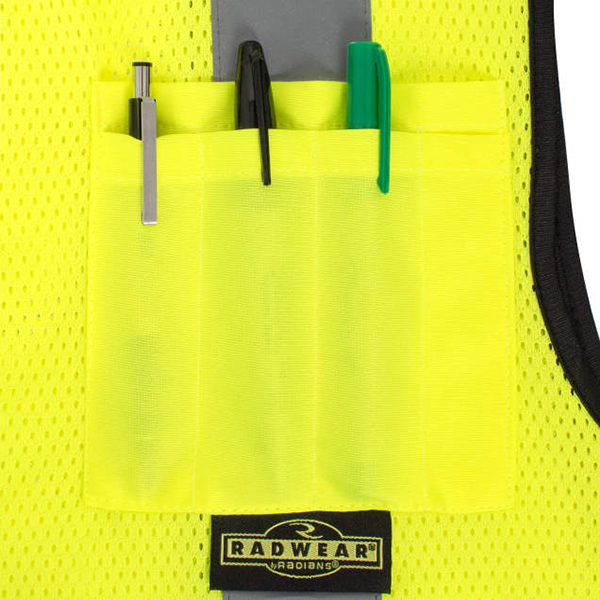 Radians RadWear Black Bottom Self-Extinguishing Surveyor's Vest - Image 9