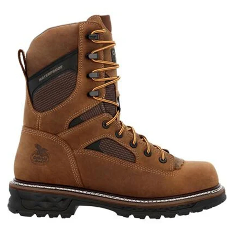 Gerogia Boot LTX Logger 9" Waterproof Brown Work Boot - Image 2