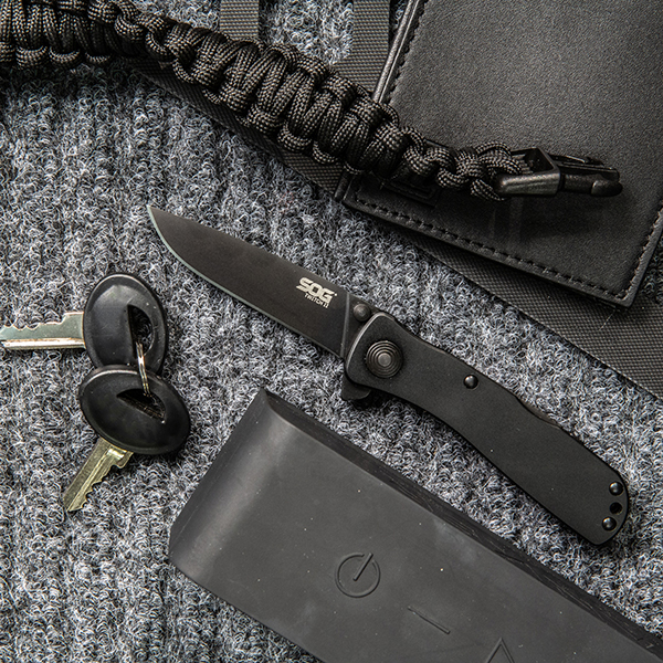 SOG Twitch II Folding Knife (Black)