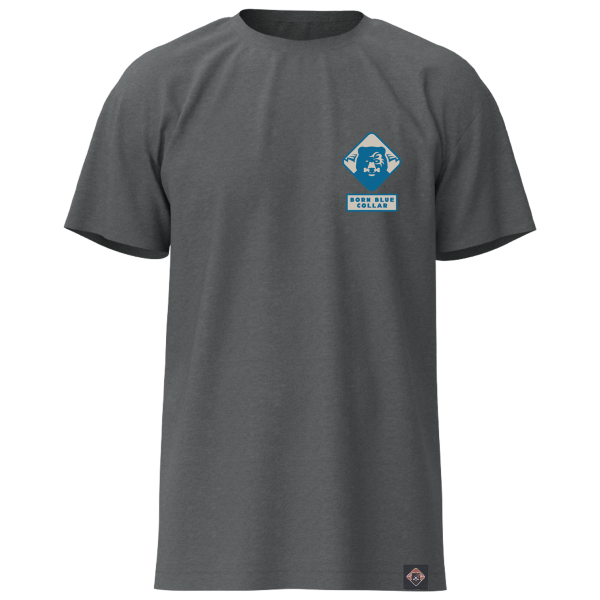 BareBones WorkWear Born Blue Collar SS Graphic Tee - Image 2