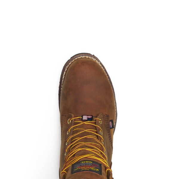 Thorogood Logger Series - 9" Brown Trail Crazy Horse - Insulated - Waterproof - Image 4