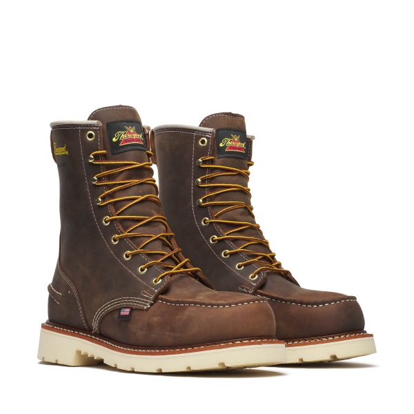 Thorogood 1957 Series - Waterpoof 8" Crazy Horse Steel Moc Toe 90