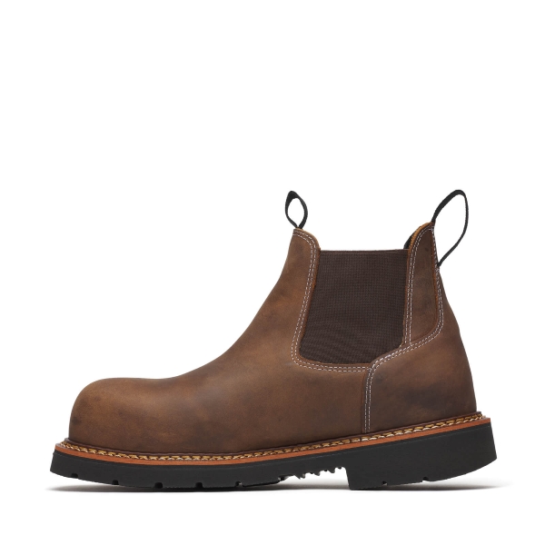 Thorogood American Legacy - Chelsea Crazy Horse Nano Round Toe Black 90 - Image 4