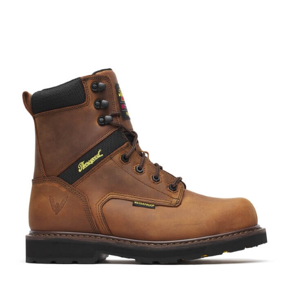 Thorogood Jobsite Series - 8" Crazy Horse Waterproof + Insulated Safety Toe - Image 2