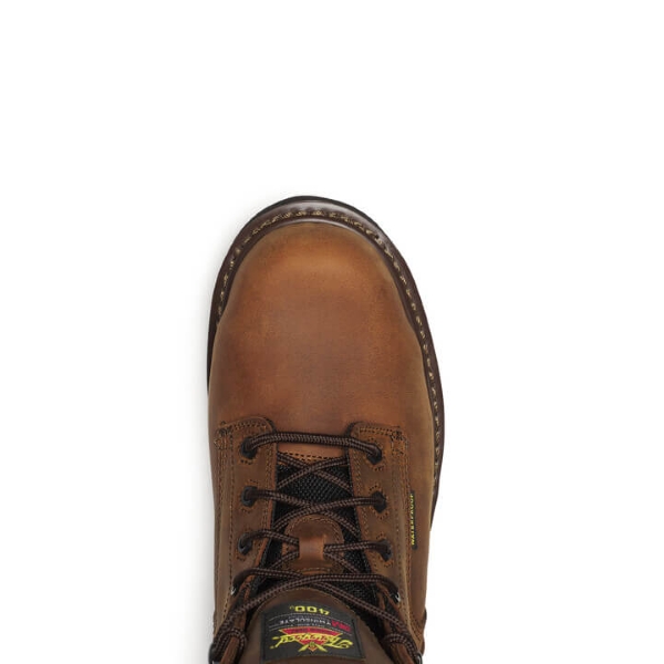 Thorogood Jobsite Series - 8" Crazy Horse Waterproof + Insulated Safety Toe - Image 4