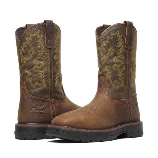 Thorogood Buffalo Ridge - Waterpoof 11" Brown/Sage Nano Square Toe - Image 3