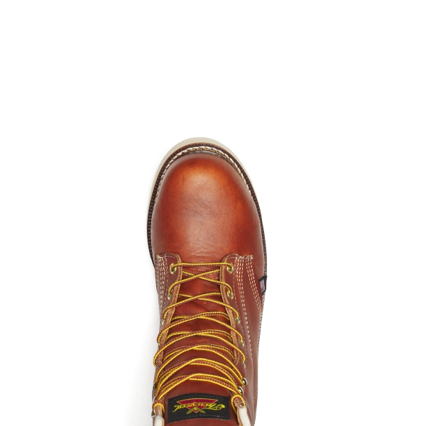 Thorogood American Heritage - 8" Tobacco Safety Toe - Plain Toe MAXWear Wedge - Image 6