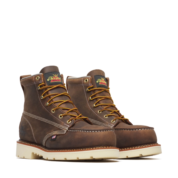 Thorogood American Heritage - 6" Trail Crazy Horse Safety Toe - Moc Toe MAXWear 90
