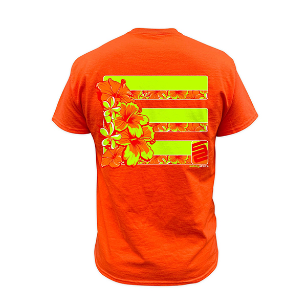 SafetyShirtz Tropic Heat Hi-Vis Safety Stripe Tee - Yellow/Orange - Image 2
