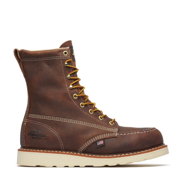 Thorogood American Heritage - 8" Trail Crazy Horse Safety Toe - Moc Toe MAXWear Wedge - Image 2