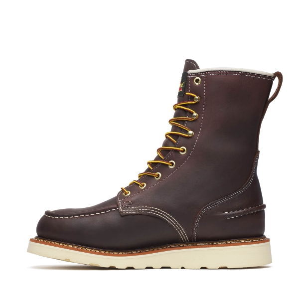 Thorogood 1957 Series - Waterproof - 8" Briar Pitstop Moc Toe - MAXWear Wedge - Image 4