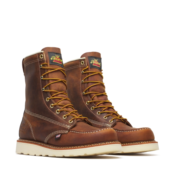 Thorogood American Heritage - 8" Trail Crazy Horse Moc Toe - MAXWear Wedge
