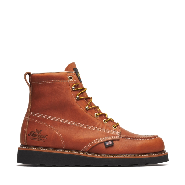 Thorogood American Heritage - 6" Tobacco Moc Toe Black Wedge - Image 2