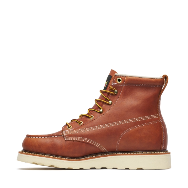 Thorogood American Heritage - 6" Tobacco Moc Toe - MAXWear Wedge - Image 4