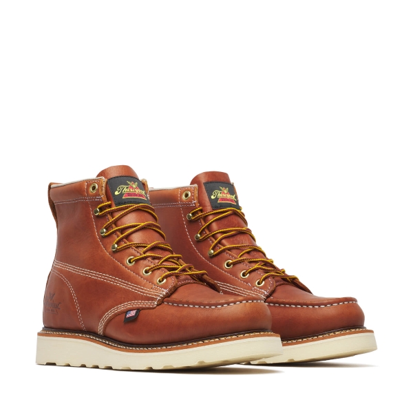 Thorogood American Heritage - 6" Tobacco Moc Toe - MAXWear Wedge