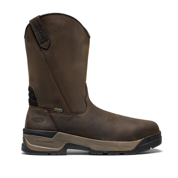 KEEN Utility Flatland Pull-On Waterproof Work Boot (Carbon Toe) - Image 3