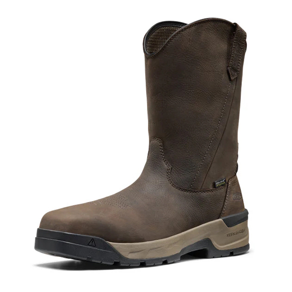 KEEN Utility Flatland Pull-On Waterproof Work Boot (Carbon Toe) - Image 2